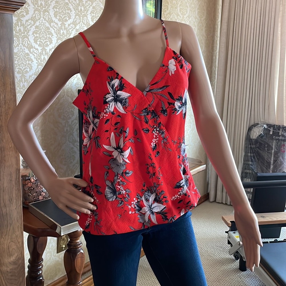 Veronica M wrap floral blouse